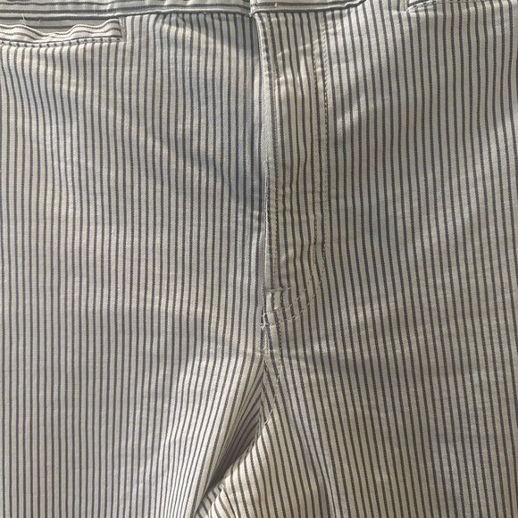 Madewell Striped Wide Leg Emmett crop size 30 in Black and White - Picture 4 of 6